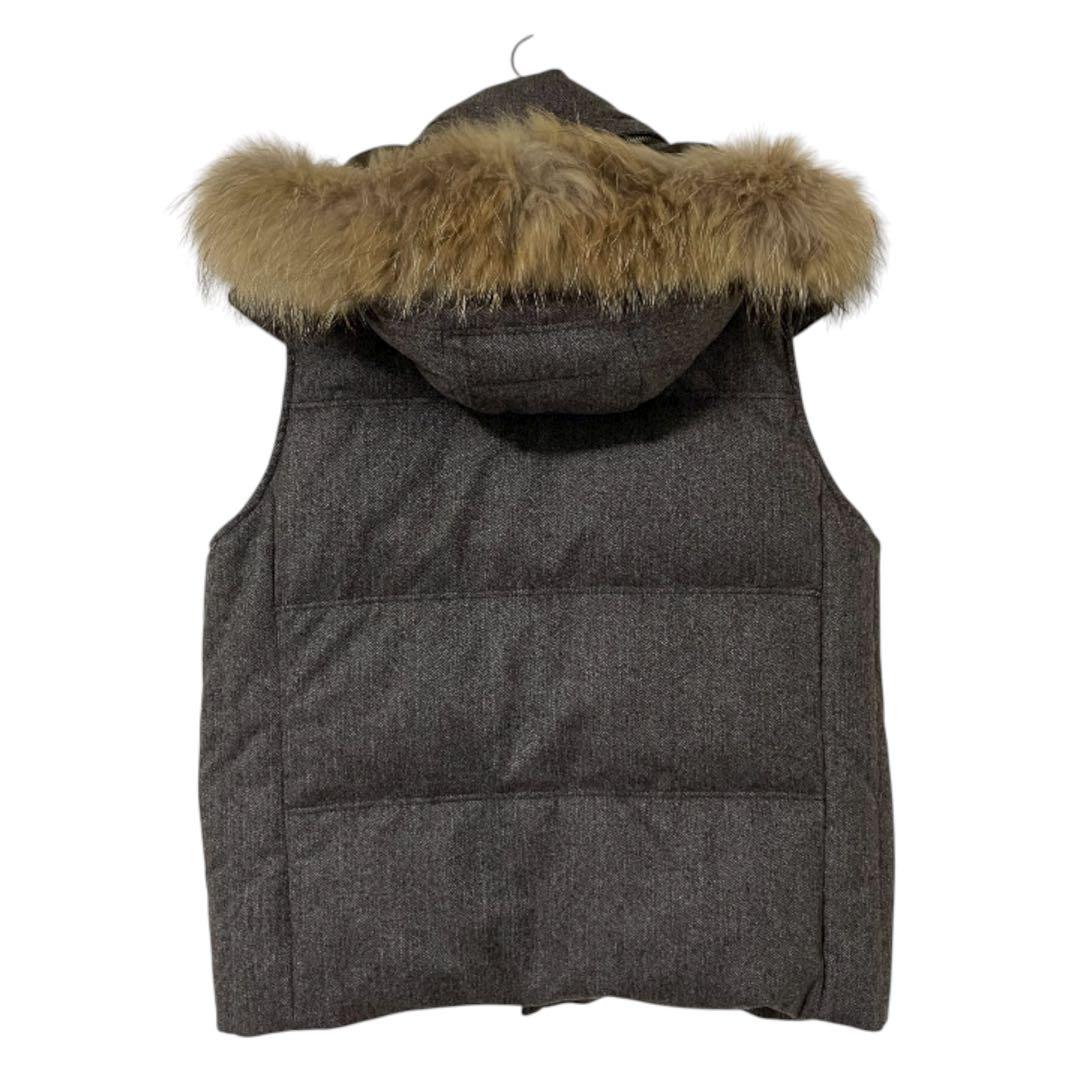 アクアスキュータム ロロピアーナ 最高級ダウンベスト ファー カシミヤ シルク