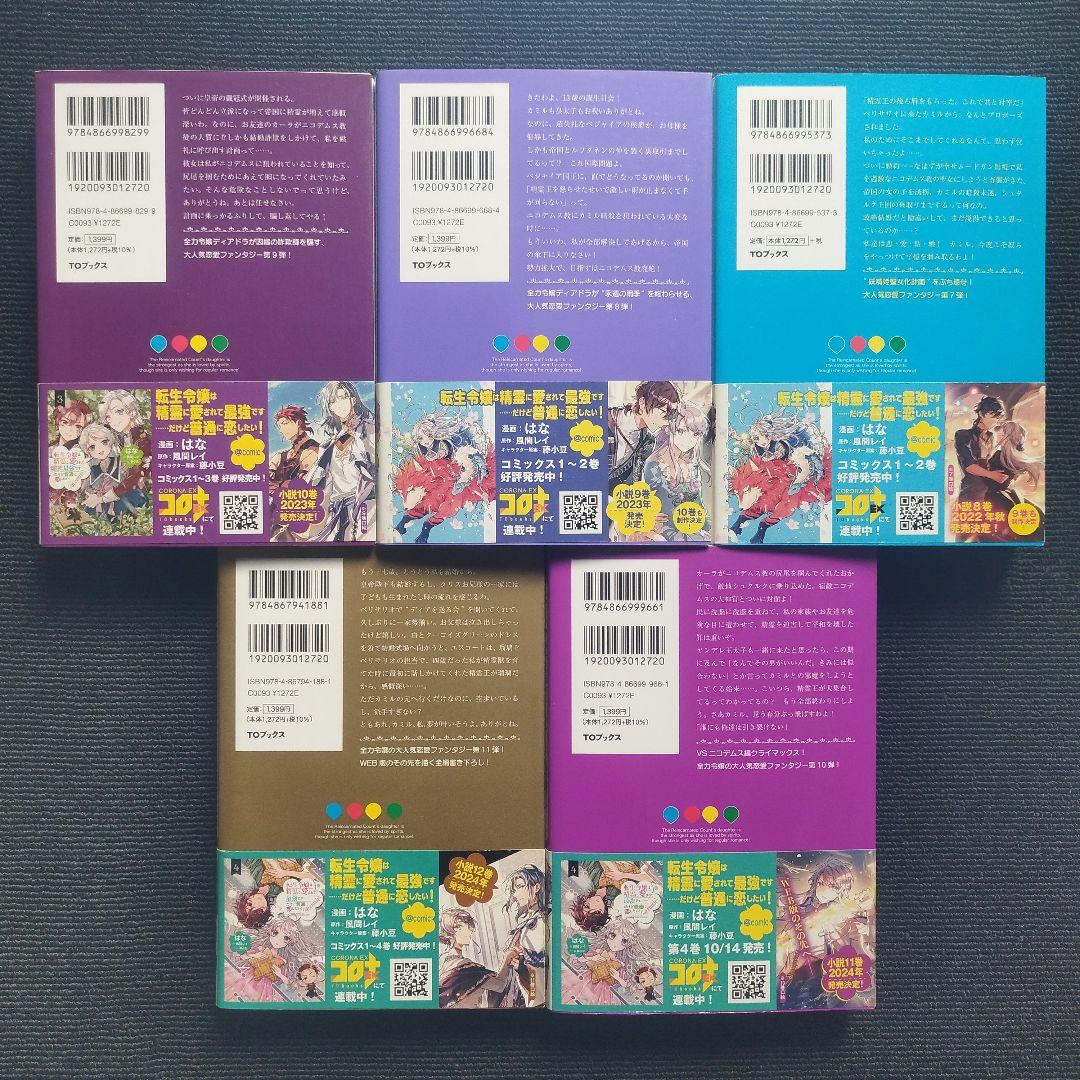 小説「転生令嬢は精霊に愛されて最強です……だけど普通に恋したい!」全11冊セット