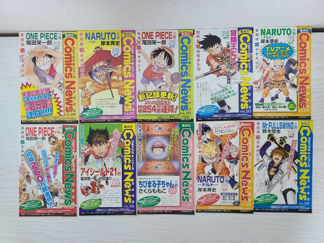 130～260　コミックスニュース　コミックニュース　250からもあり