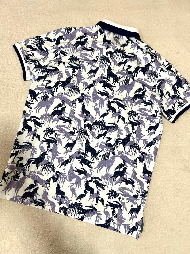 【新品タグ付き】グレイソン ポロシャツ 総柄 動物柄　M