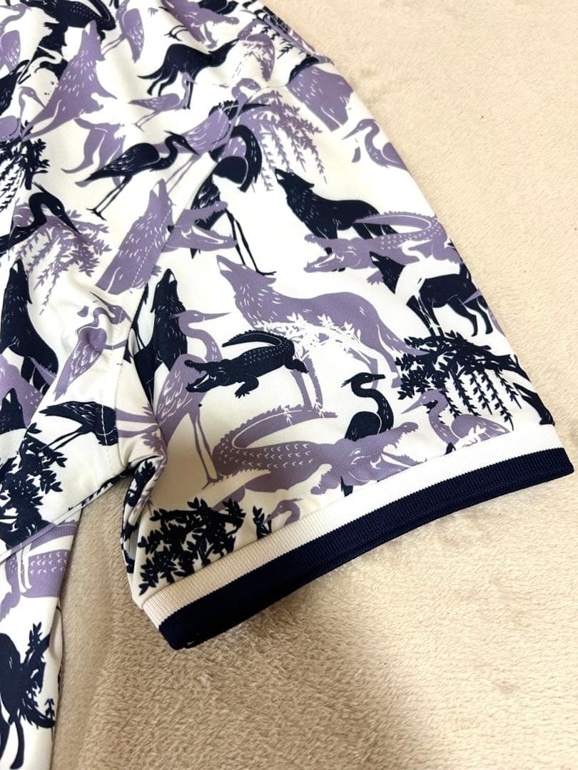 【新品タグ付き】グレイソン ポロシャツ 総柄 動物柄　M