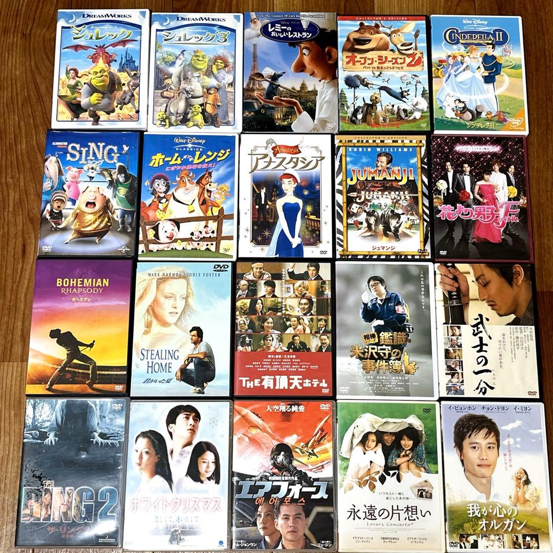 中古洋画・邦画・アニメDVD 110枚まとめ売り 大量DVDセット