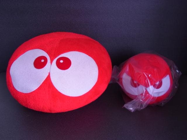 当時物　赤ぷよ　ぷよぷよ　元祖ぷよまん本舗　ぬいぐるみ　コンパイル　1995年