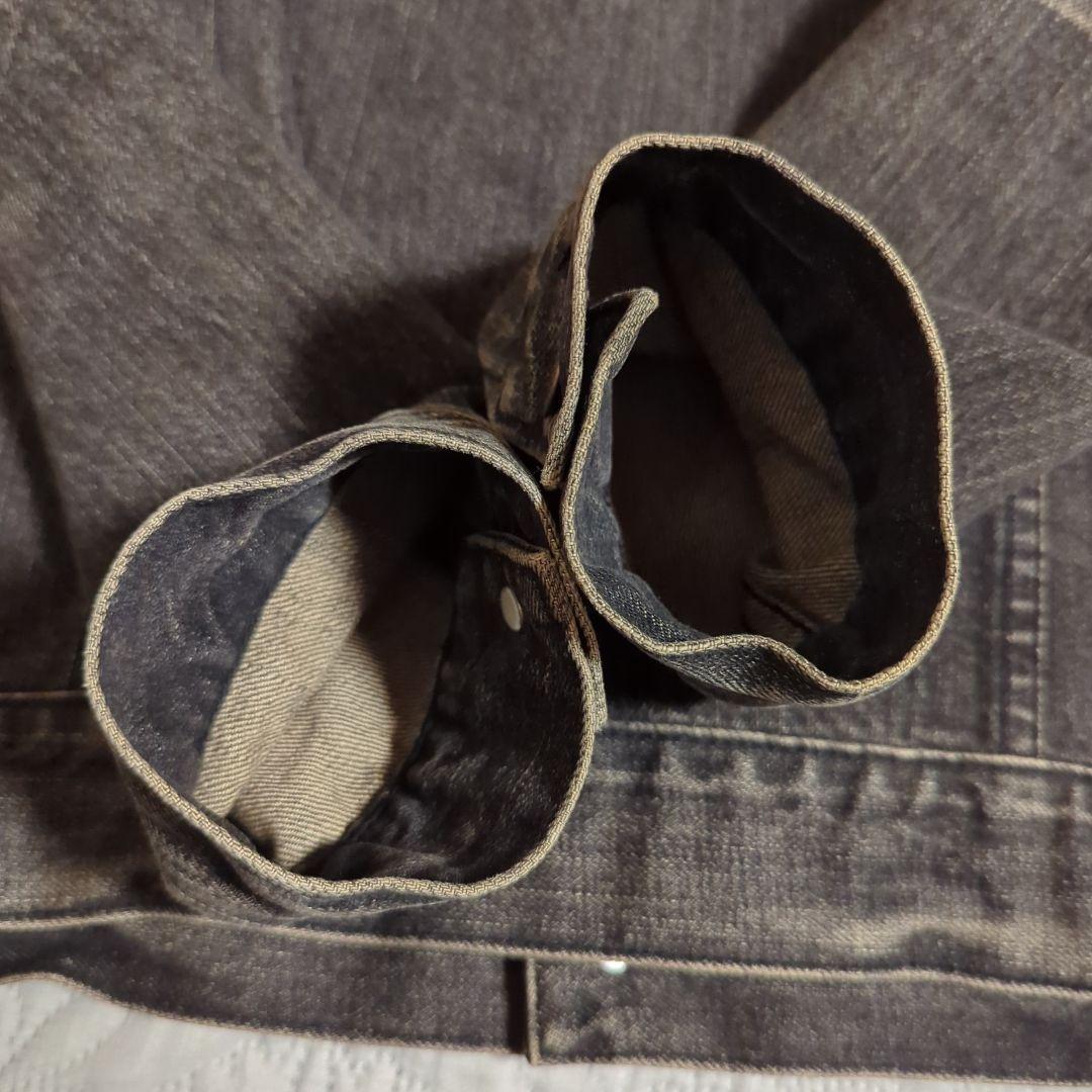 00s リーバイス　先染め　ブラック　デニムジャケット　70599　短丈　M　綿