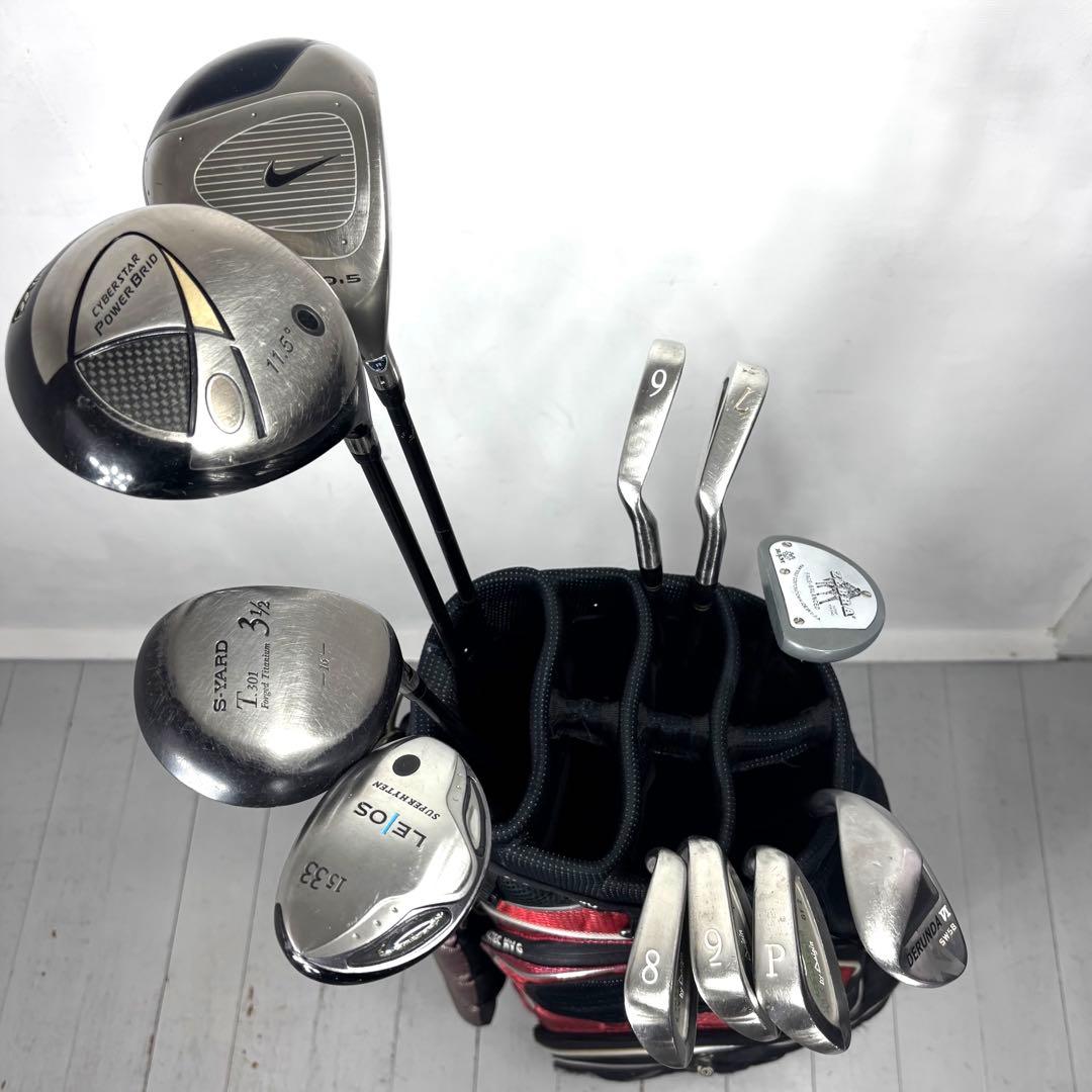 本格派 メンズゴルフクラブ 11本 フルセット ゴルフセット 豪華 お試しセット