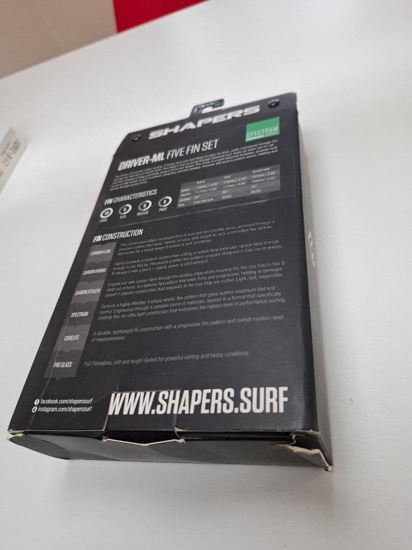 SHAPERS D Model ５フィン 新品 サーフィン フィン
