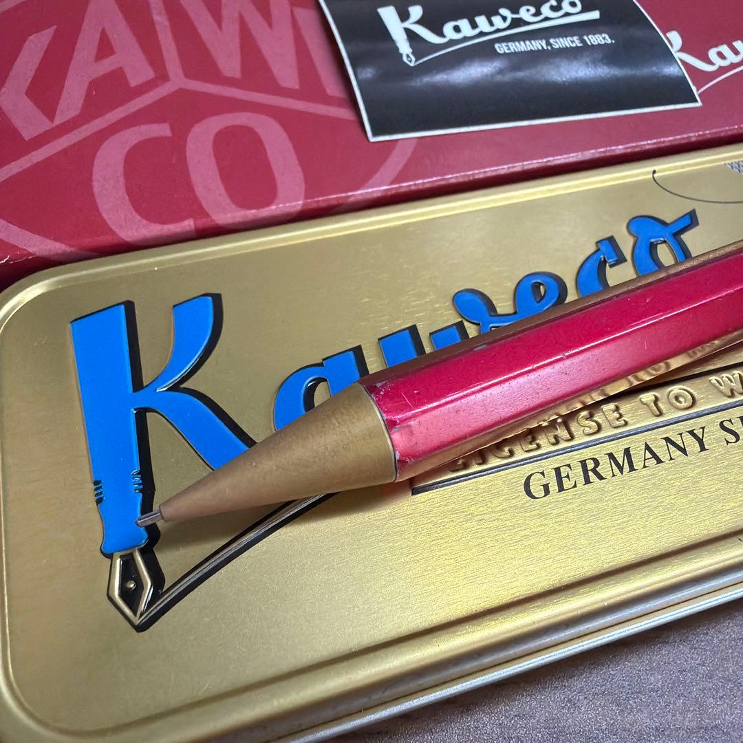 カヴェコスペシャル レッド シャーペン 0.5mm (傷あり・ケース付き)