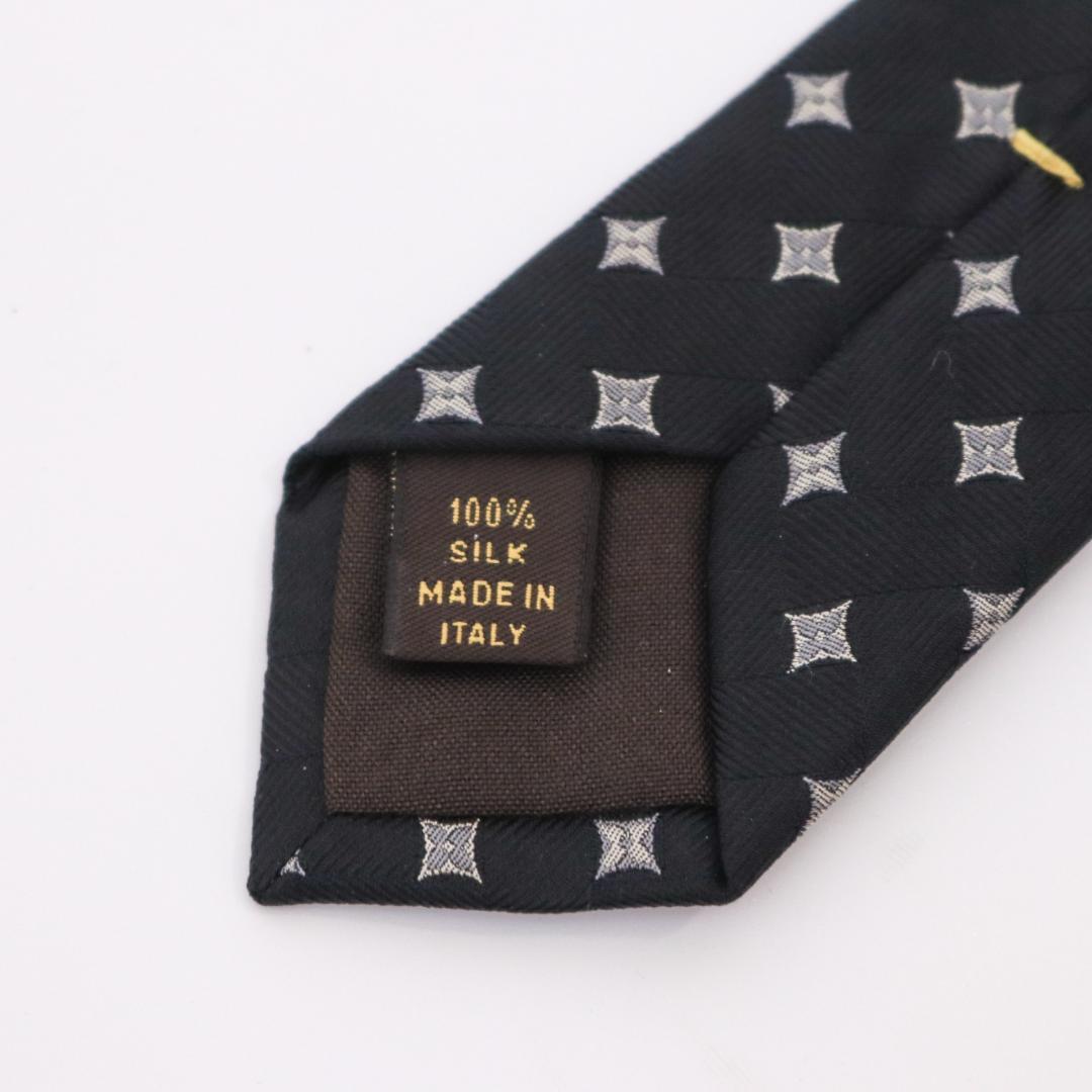 未使用級　LOUIS VUITTON　ルイヴィトン　ネクタイ　黒　ブラック　総柄