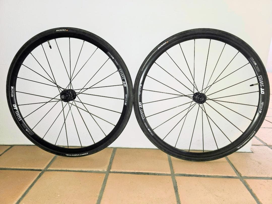 DT SWISS R470 db 前後セット シマノフリー GP5000付き