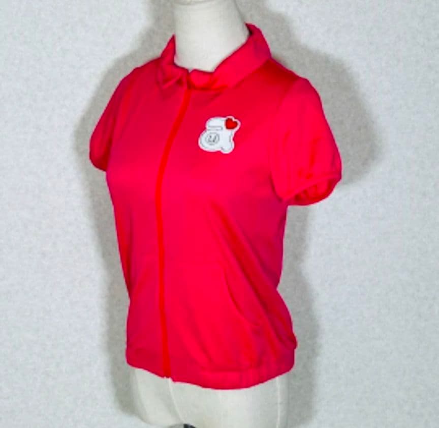アルチビオ ゴルフウェア 半袖 ポロシャツ 36 S ハート ロゴ ワッペン