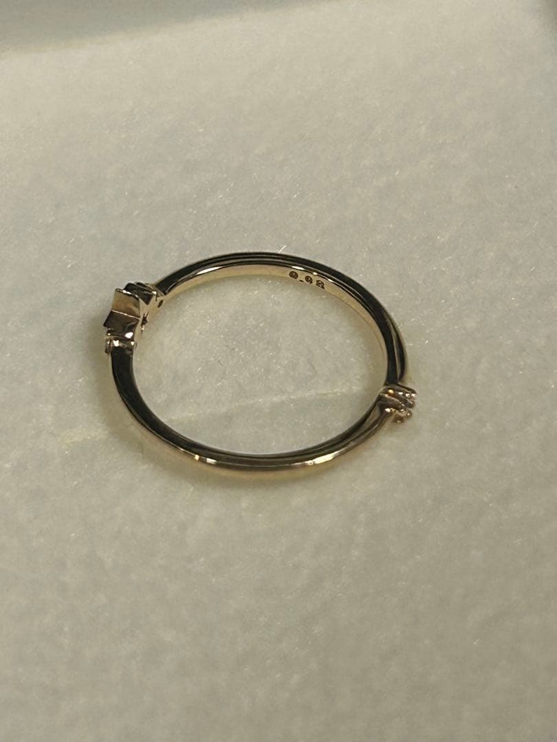 K10ダイヤピンキーリング