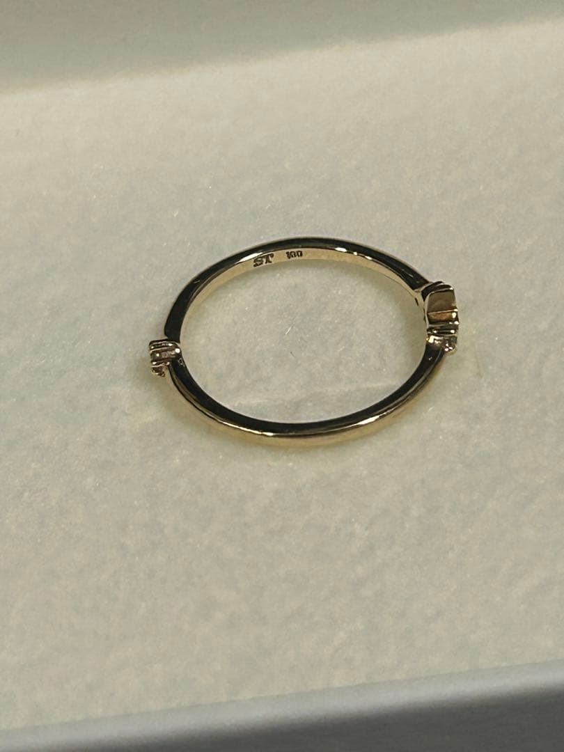 K10ダイヤピンキーリング