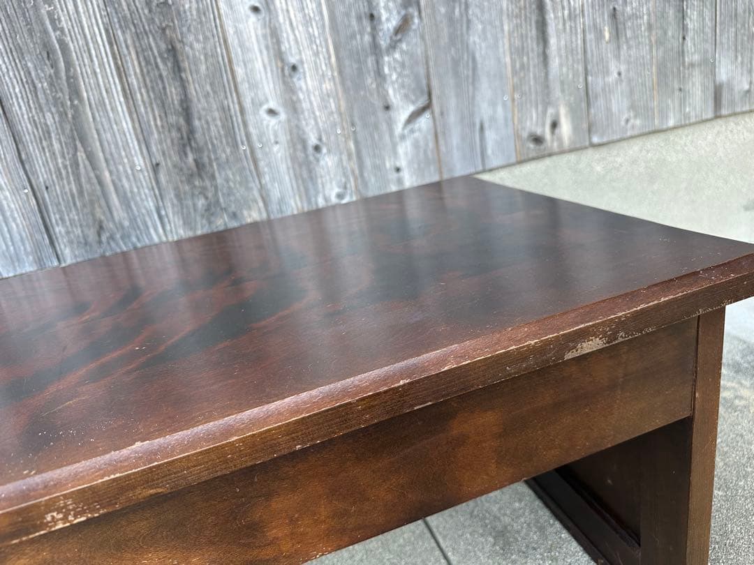 北海道民芸家具 樺材 HM420 文机 デスク ローテーブル 管理No.iso