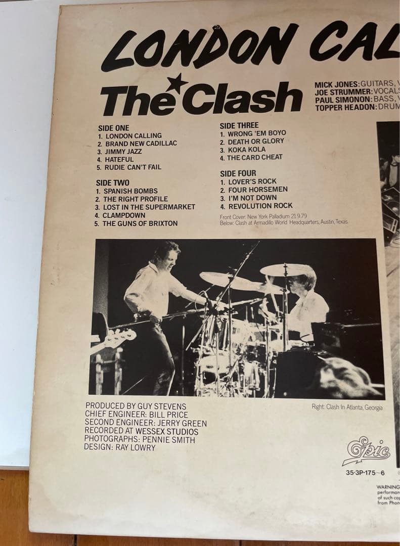 希少 The Clash LONDON CALLING ターコイズ LP