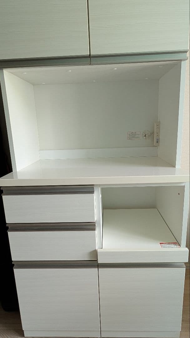 送料込み　ニトリ　 キッチンカウンター 80cm 食器棚 NITORI　美品