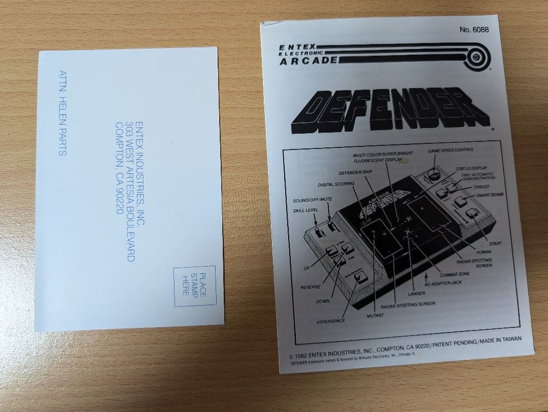ビンテージ物 アーケードディフェンダー LSIゲーム