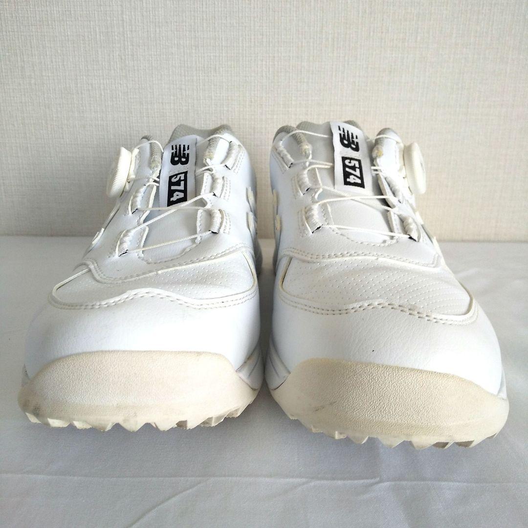 ニューバランス ゴルフシューズ BOA スパイクレス ホワイト 25cm