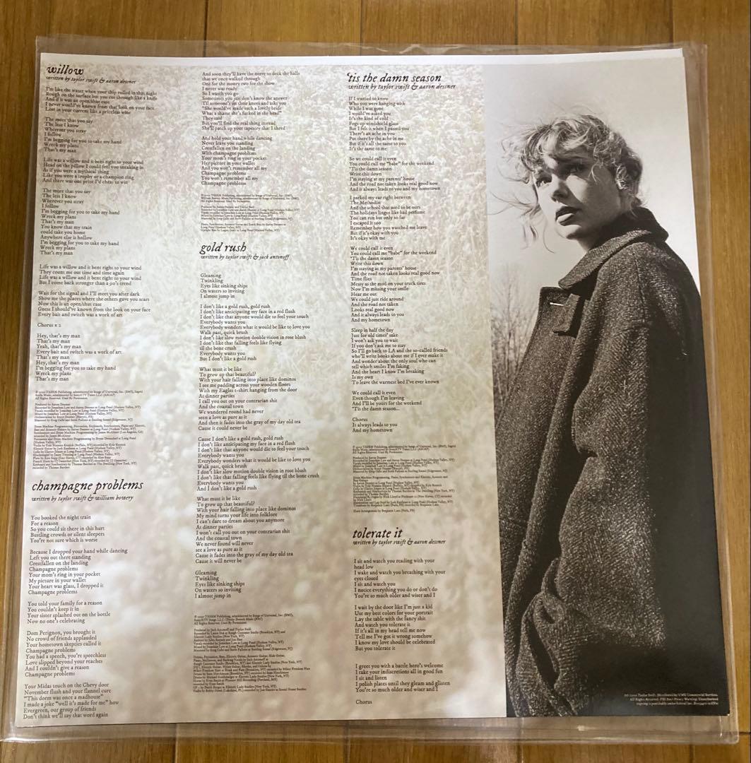 稀少レッド盤EvermoreテイラースウィフトTaylor Swiftレコード