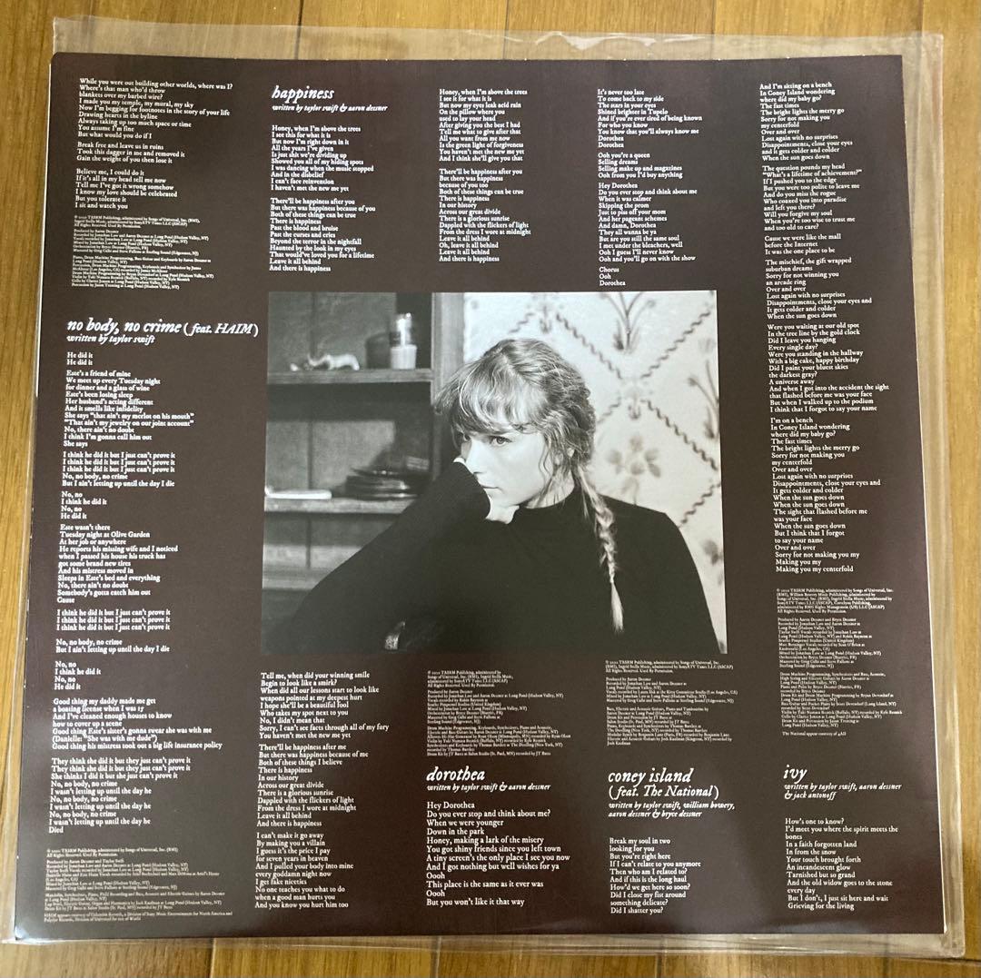 稀少レッド盤EvermoreテイラースウィフトTaylor Swiftレコード