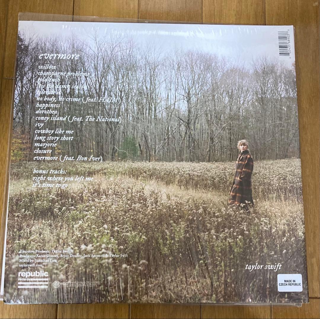 稀少レッド盤EvermoreテイラースウィフトTaylor Swiftレコード