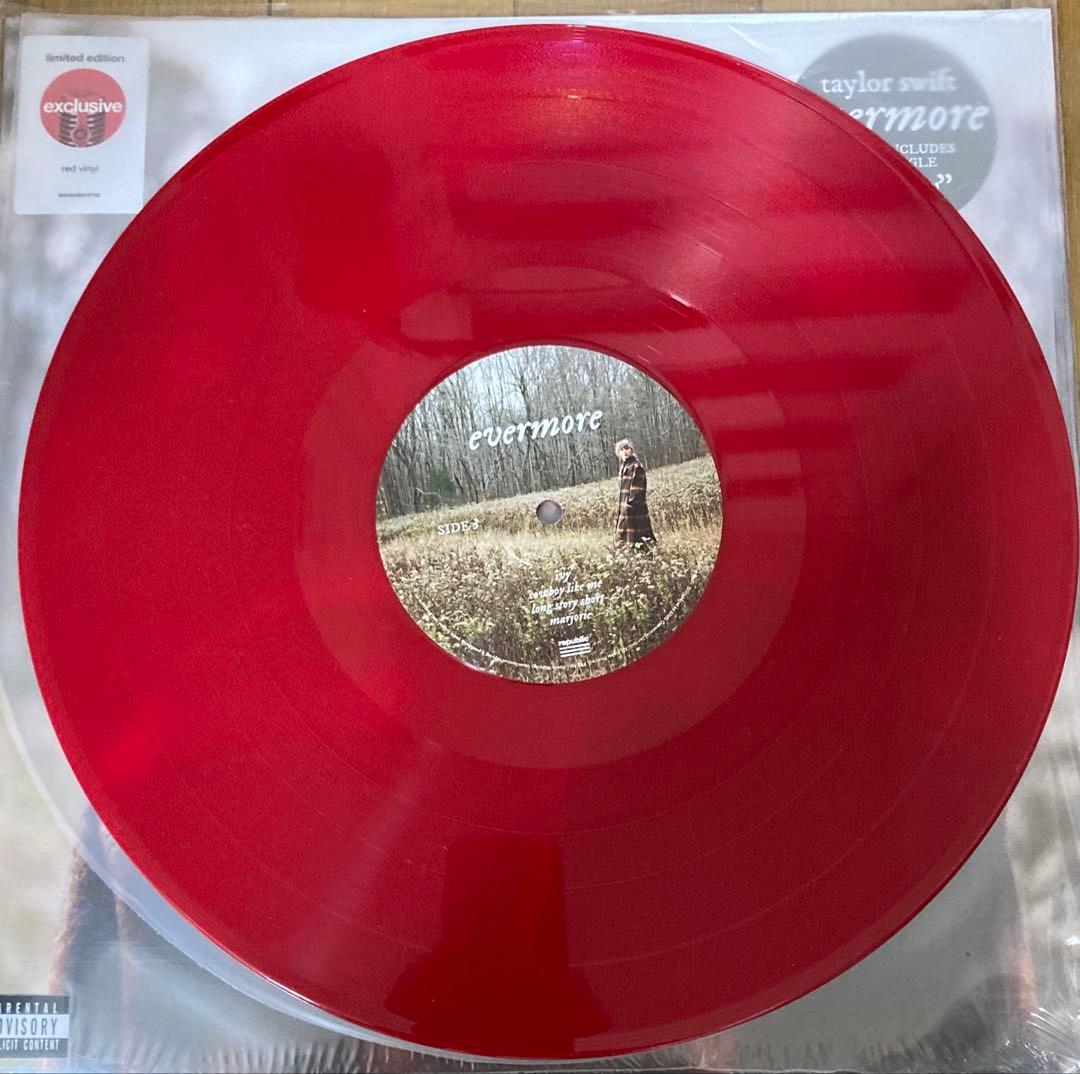 稀少レッド盤EvermoreテイラースウィフトTaylor Swiftレコード
