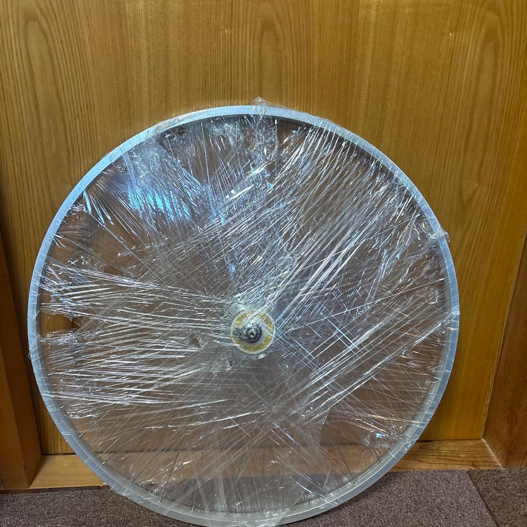 新品未使用　シマノ　ハブダイナモクイックリリース式700c完組ホイール　2線端子