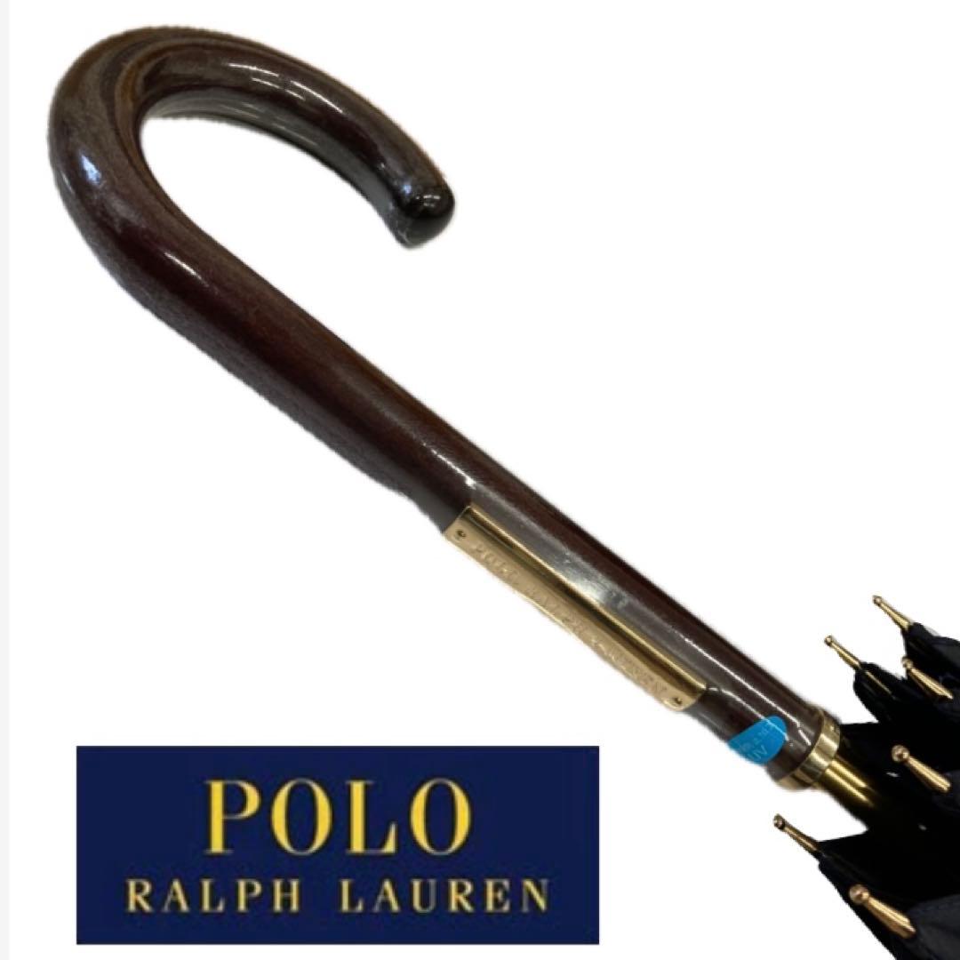 ポロラルフローレン長傘60cm濃紺UVタグ付き新品