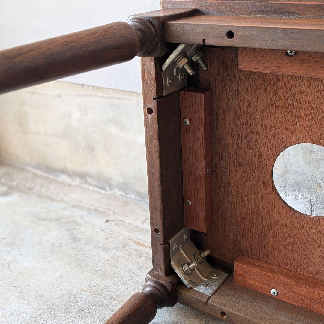 【古家具】昭和51年に納められた大理石天板のセンターテーブル　ローテーブル