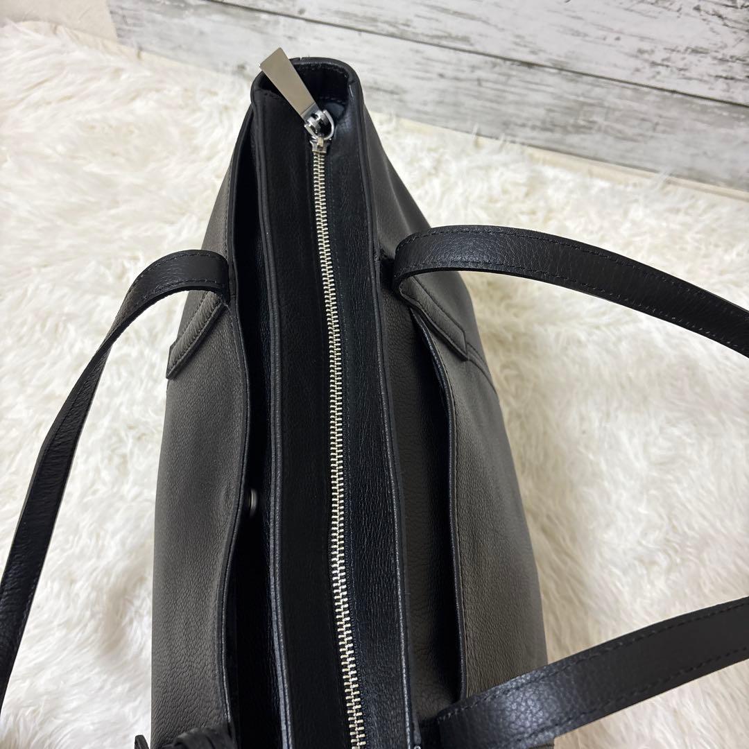 極美品　aniary アニアリ　トートバッグ　シボ革レザー　ビジネスバッグ　A4