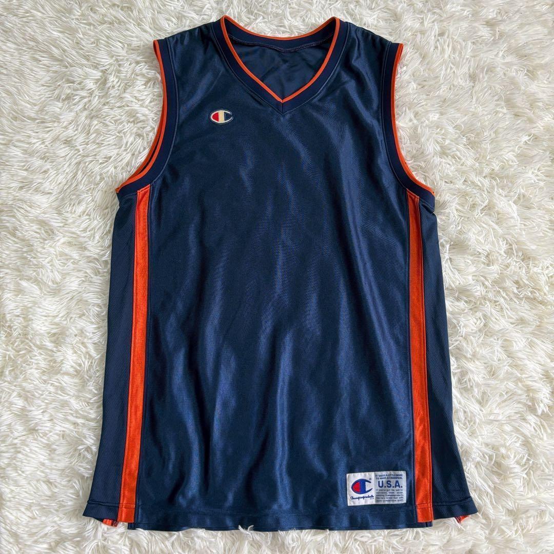 チャンピオン ゲームシャツ バスケット ネイビー スポーツ ジャージ B098