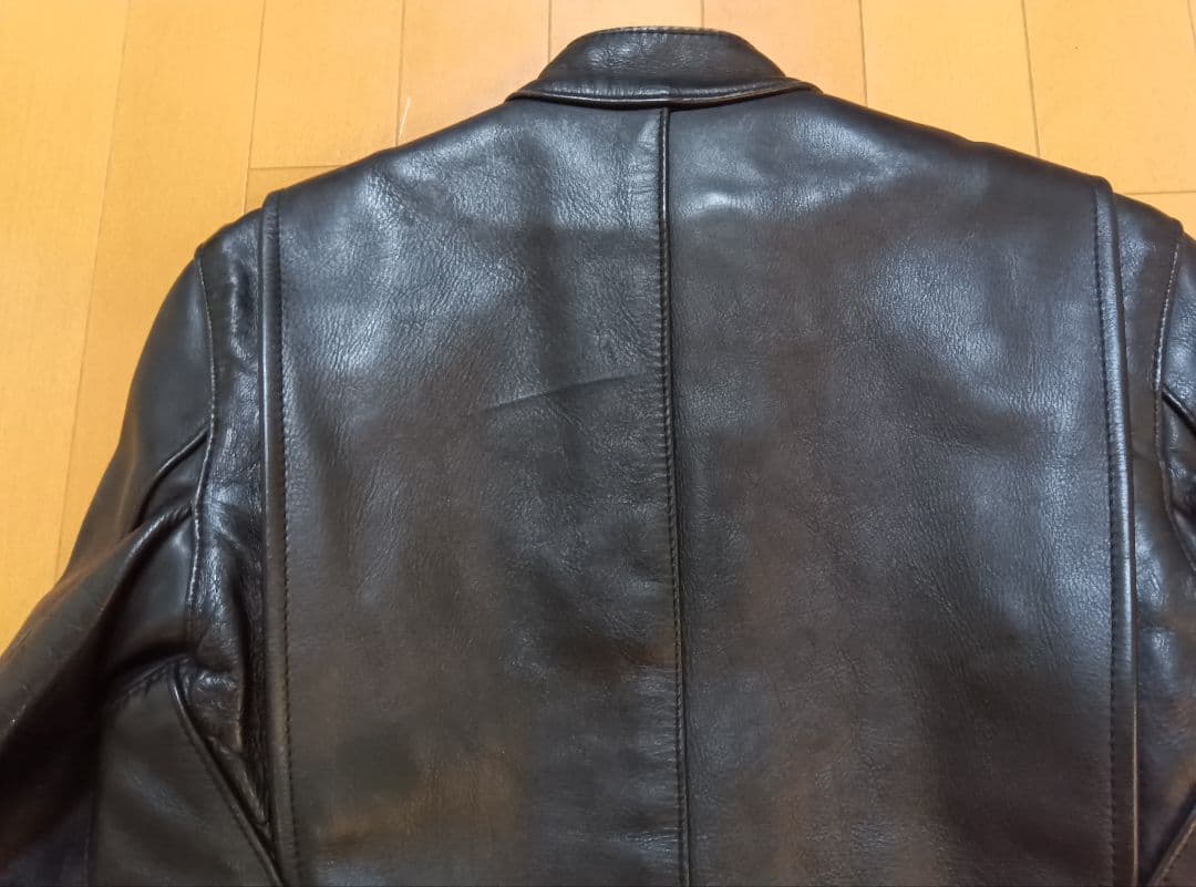 だ*け様 美品VANSONバンソンシングルライダース34黒ブラックTYPEBタイ