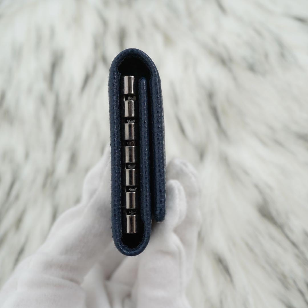 未使用品　Christian Dior キーケース　三つ折り　レザー　ロゴグラム