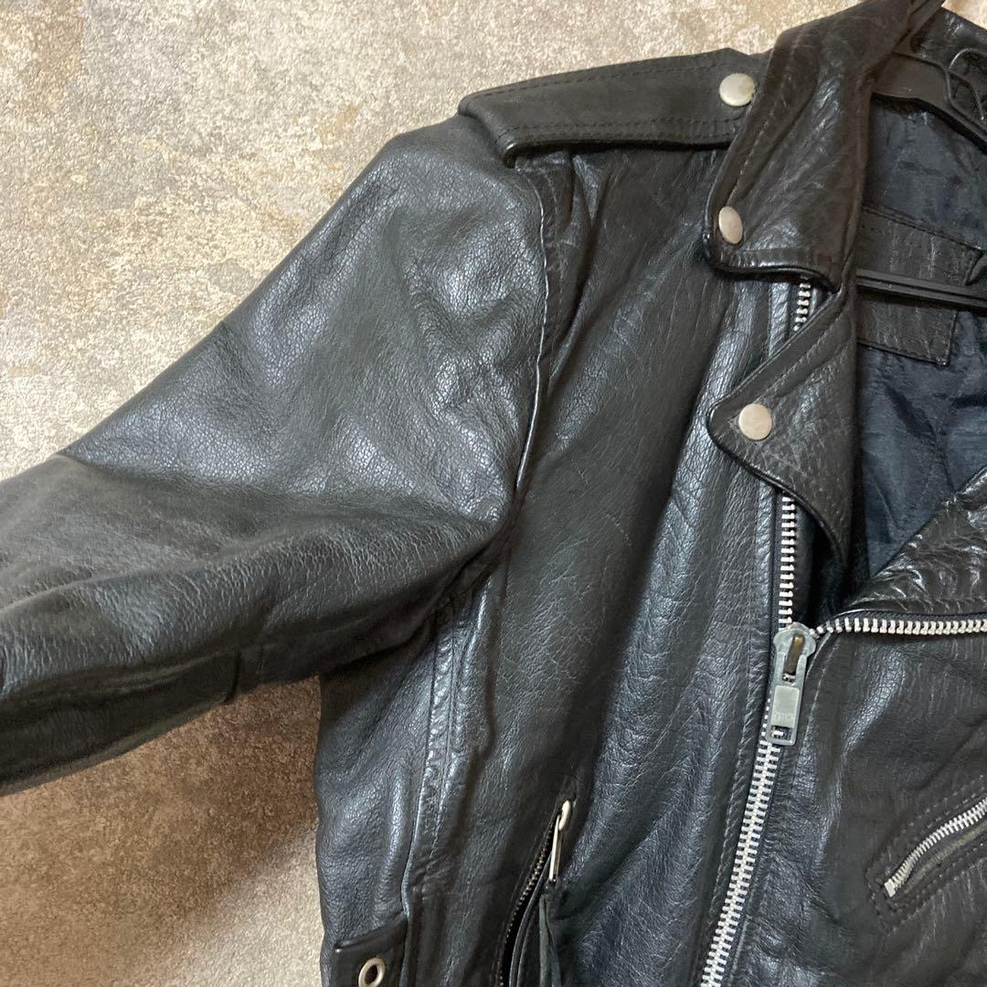 メンズ レザー ダブルライダースジャケット