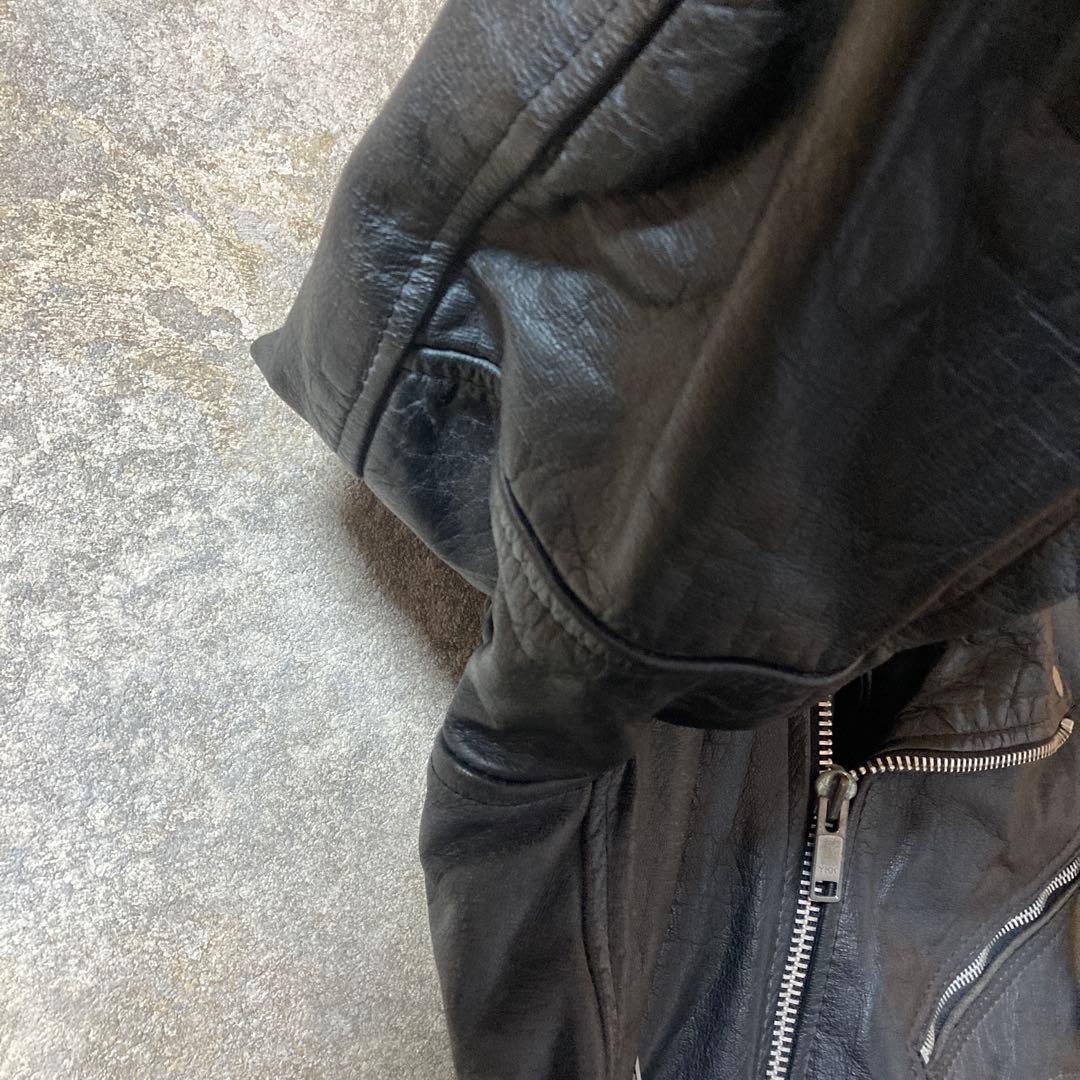 メンズ レザー ダブルライダースジャケット