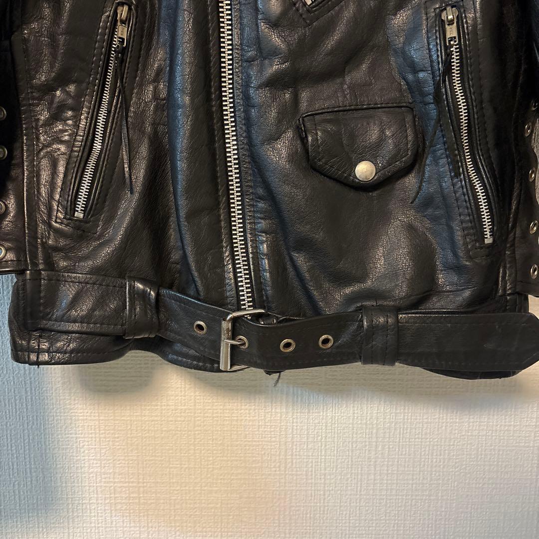 メンズ レザー ダブルライダースジャケット