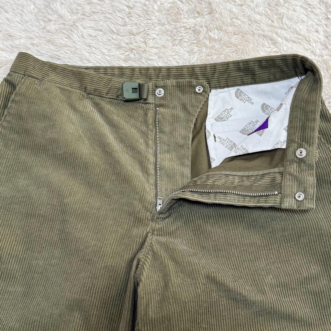 NT5155N PURPLE LABELコーデュロイ ワイドテーパードパンツ