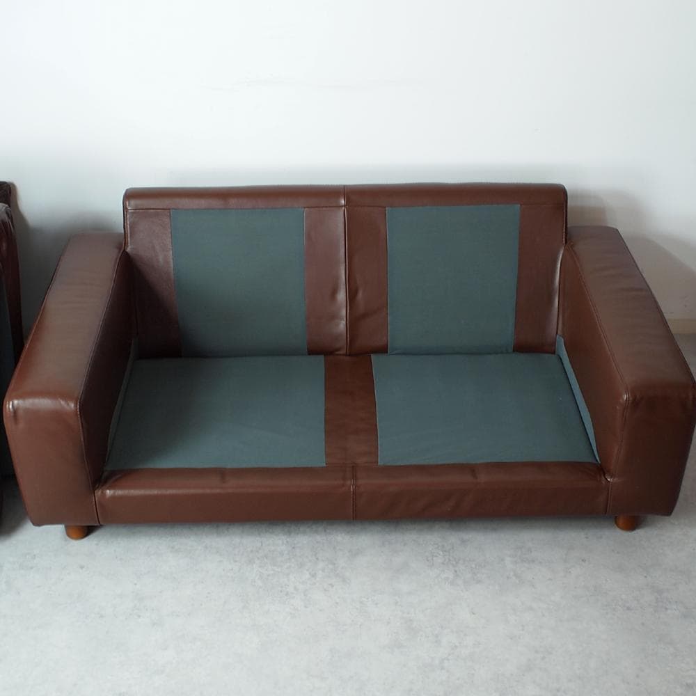 無印良品/MUJI 本革 2人掛けソファ 2シーター ZR24587