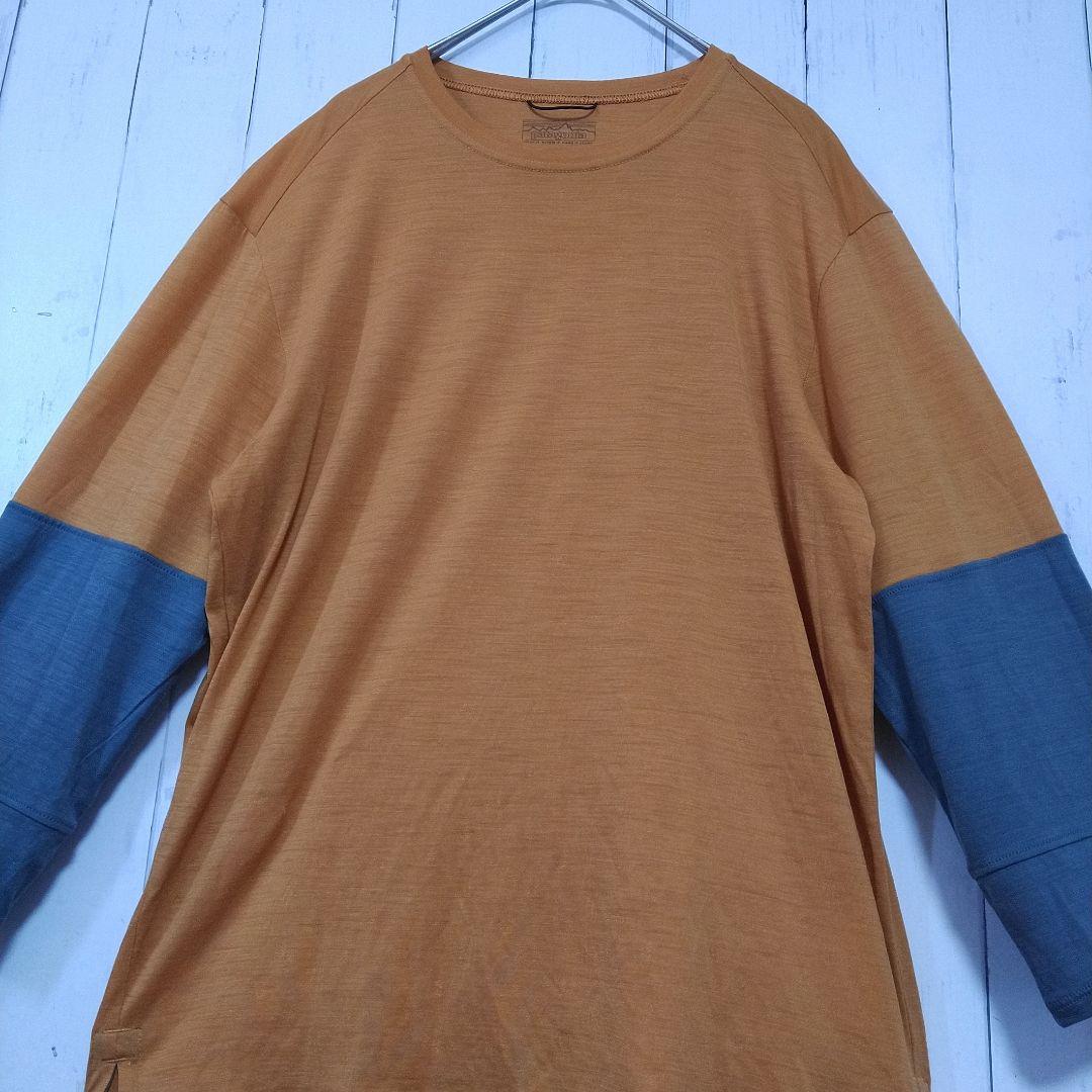美品　パタゴニア　メリノ　ブレンド　3/4スリーブ　バイク　ジャージー　Ｓ相当