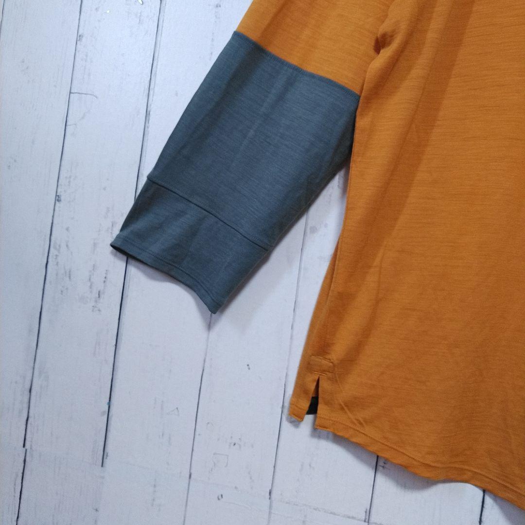 美品　パタゴニア　メリノ　ブレンド　3/4スリーブ　バイク　ジャージー　Ｓ相当