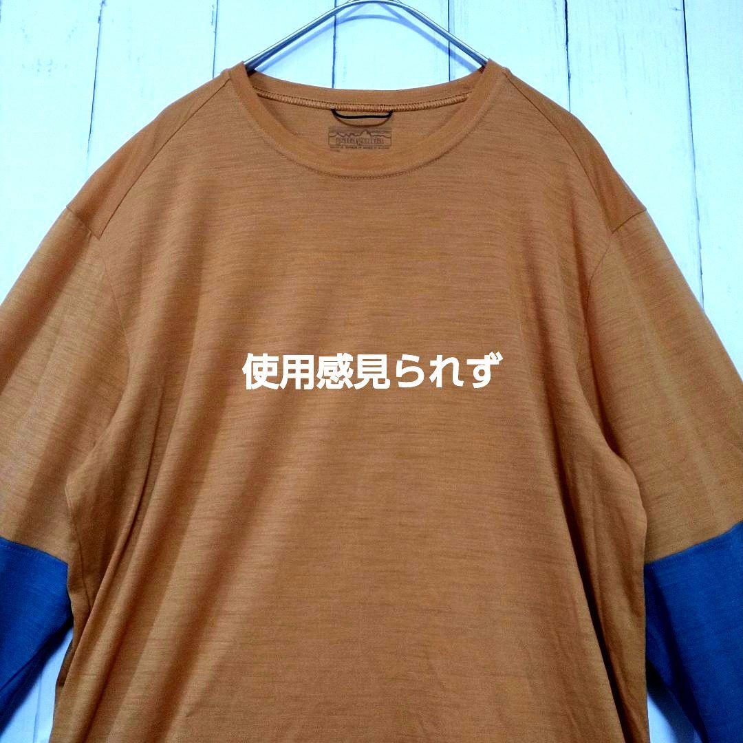 美品　パタゴニア　メリノ　ブレンド　3/4スリーブ　バイク　ジャージー　Ｓ相当
