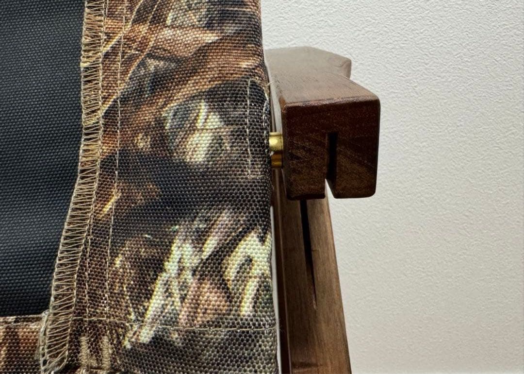 カーミットチェア同規格ウォールナット×真鍮×シート張り替え2脚セット　9万円相当