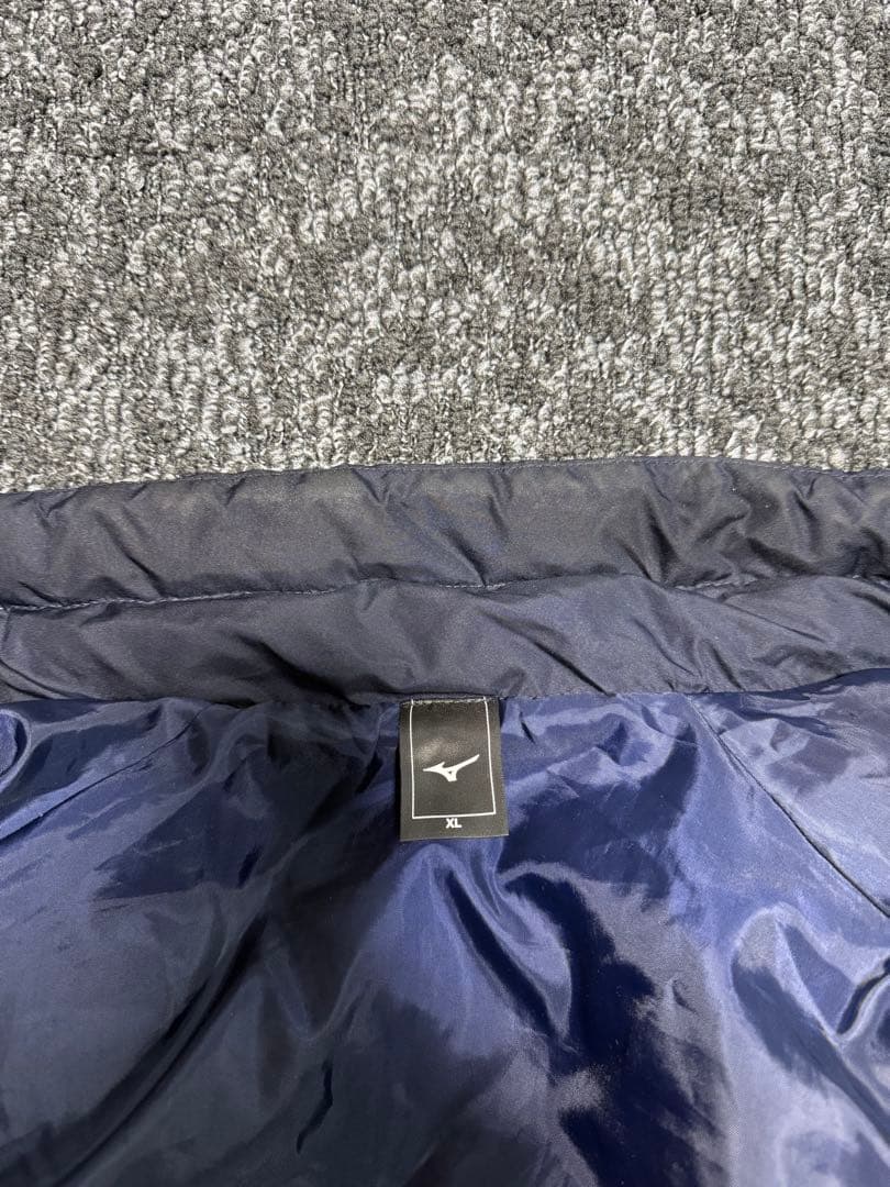ミズノ極暖 ダウン90％フェザー10％ XLダウンコート ベンチコート