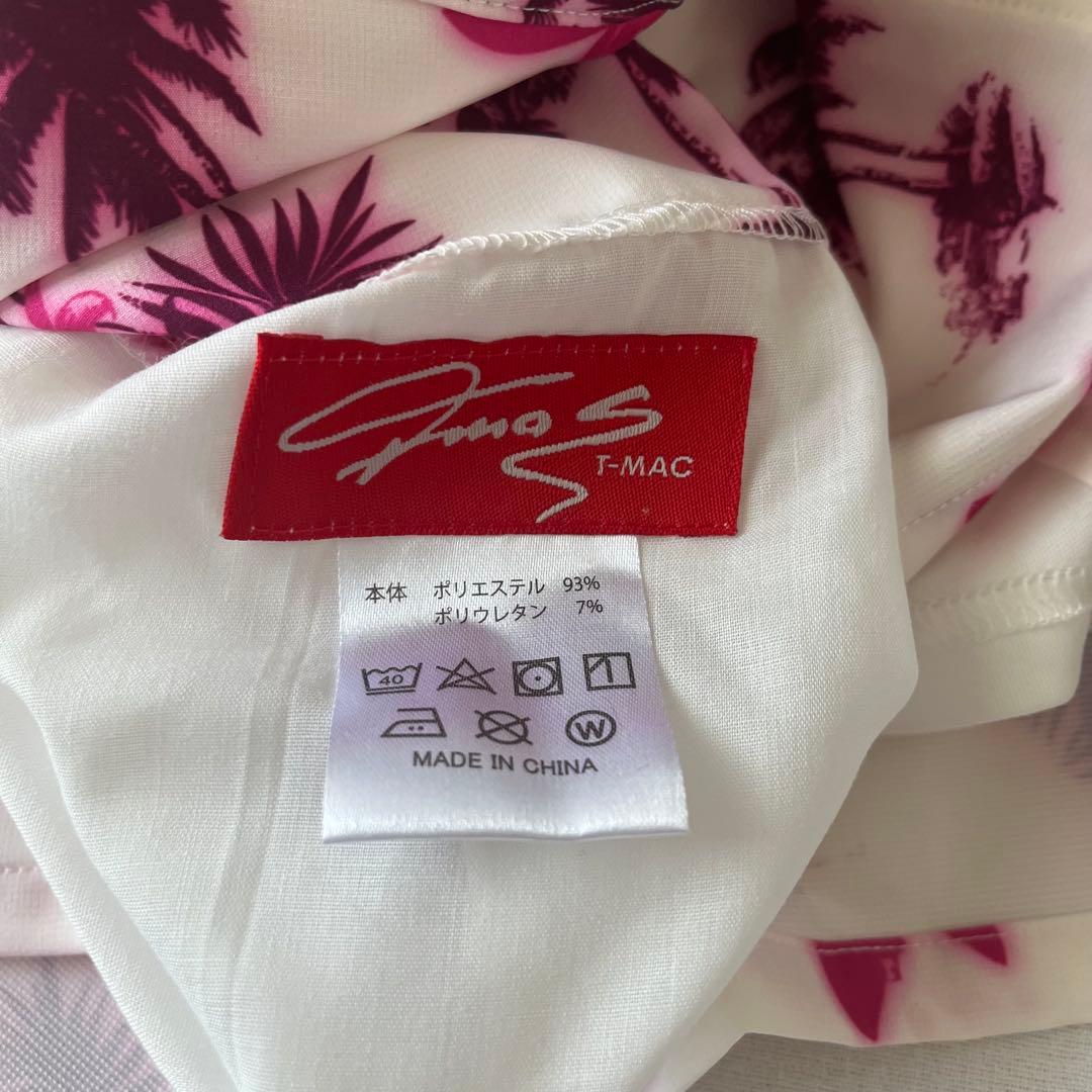 T-MAC ストレッチスカート B47W L-70 ホワイト/ピンク