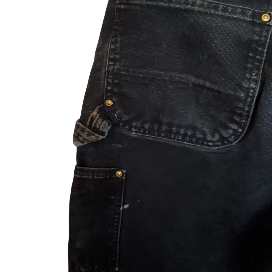Carhartt ダブルニー ブラック 31×34 ペンキワーク USA製