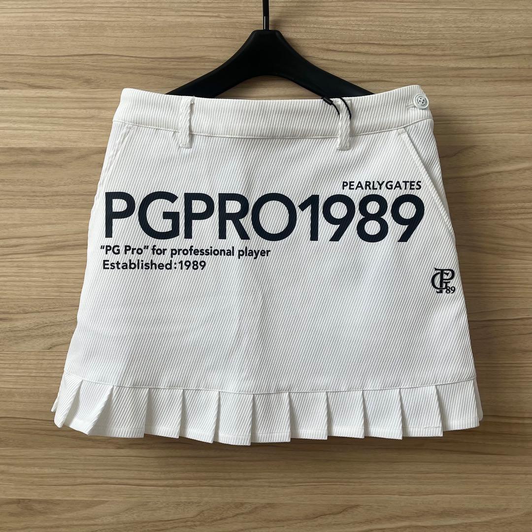 新品★46,200円 パーリーゲイツ 上下２枚セット モックネック＆スカート白S