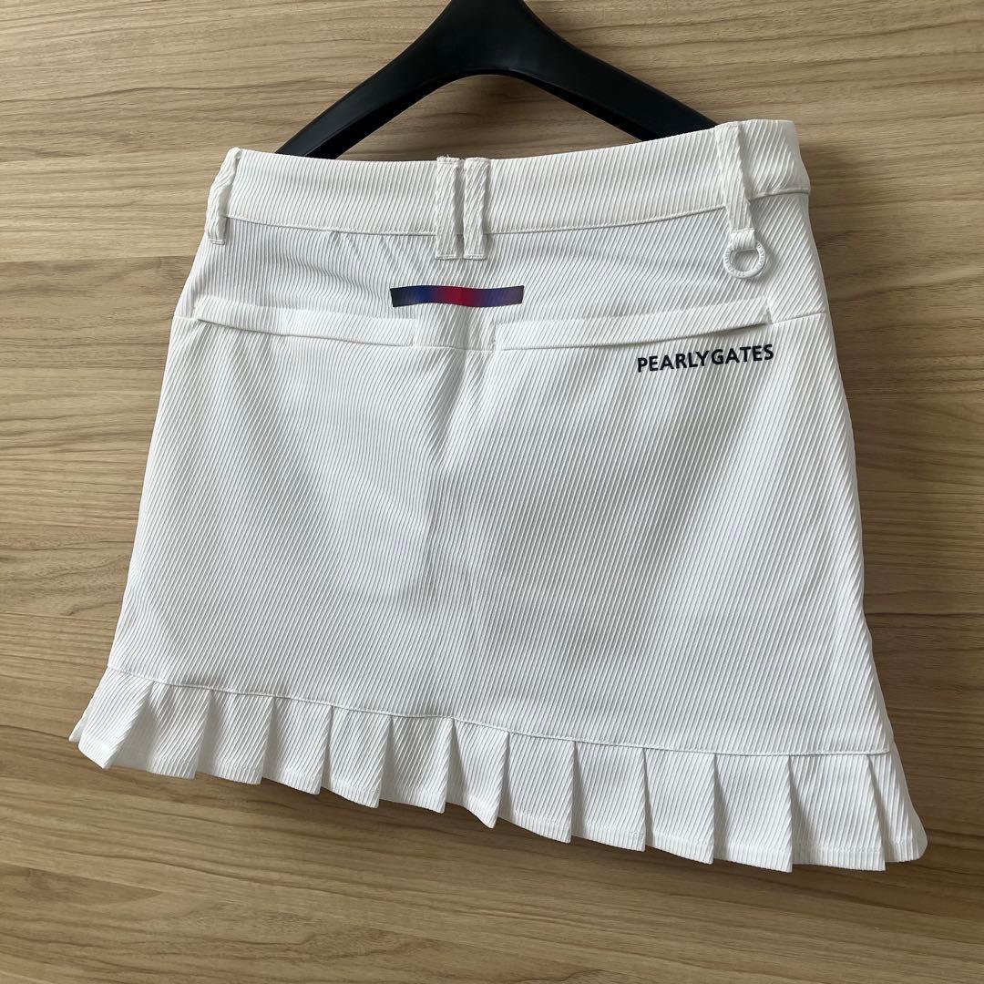 新品★46,200円 パーリーゲイツ 上下２枚セット モックネック＆スカート白S