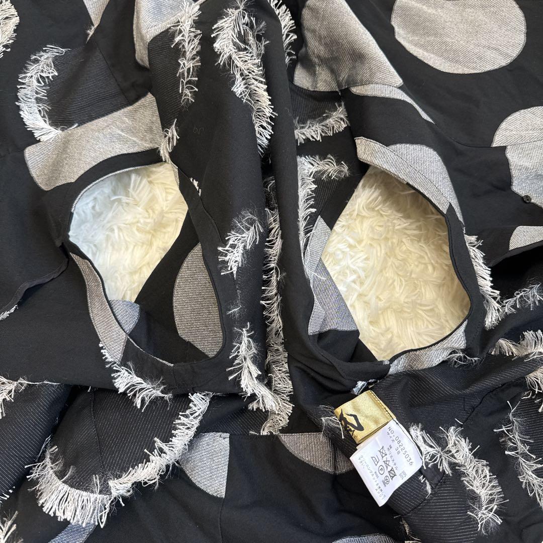 [美品✨近年モデル] センソユニコ 芽風 変形ベスト ドット フリンジ 38