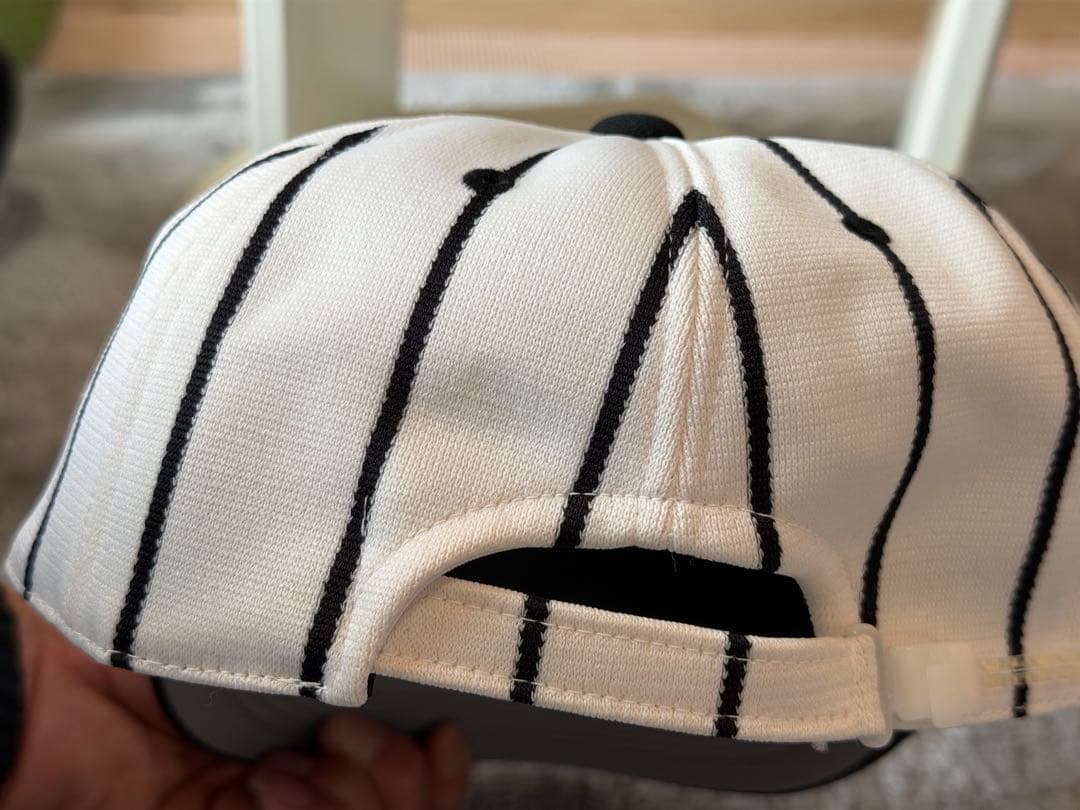 希少　阪神タイガース 縦縞キャップ 昭和レトロ 田口帽子 日本製 Lサイズ