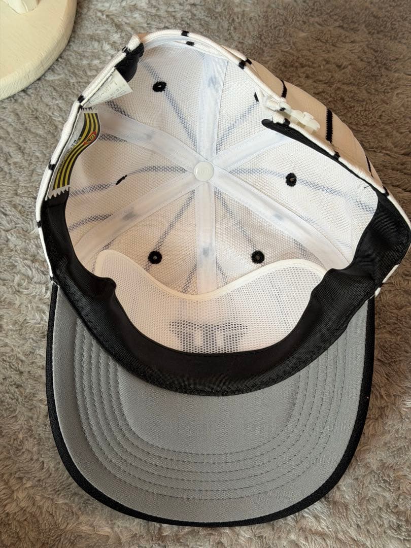 希少　阪神タイガース 縦縞キャップ 昭和レトロ 田口帽子 日本製 Lサイズ