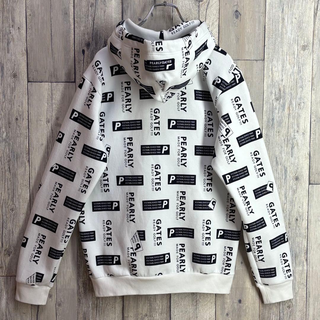 パーリーゲイツ　PEARLY GATES パーカー　ジップアップ　ロゴプリント